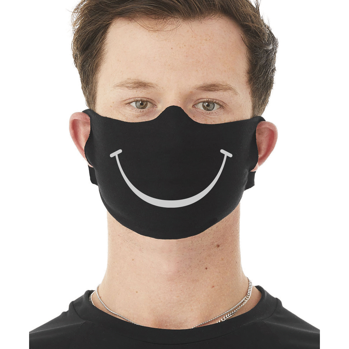 Press Press Merch - Virginia - Custom Face Mask - Example of a 1-color print